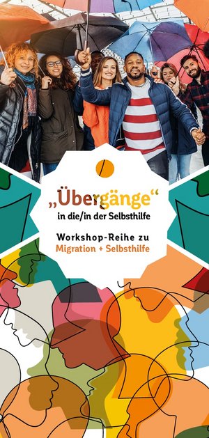 Titelblatt Flyer Workshopreihe Selbsthilfe & Migration 2020